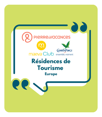 Partenaire Résidences de Tourisme Pierre & Vacances, Center Parcs, Maeva