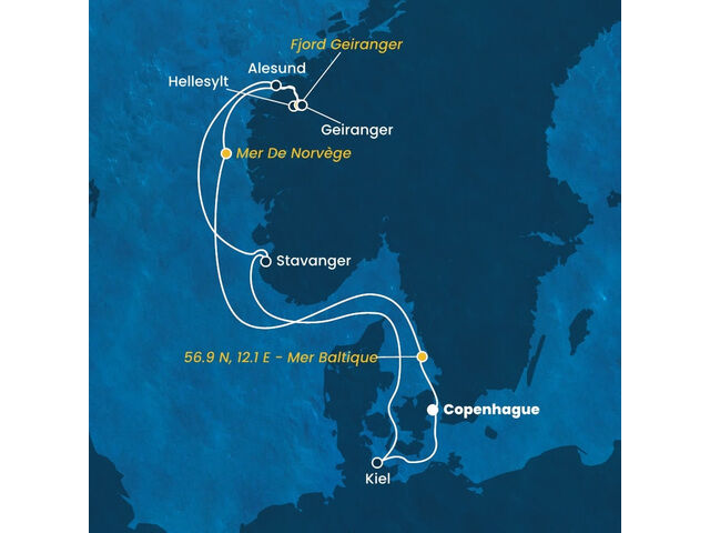 Allemagne - Danemark - Norvège - Croisière au Danemark, Norvège et Allemagne à bord du Costa Diadema