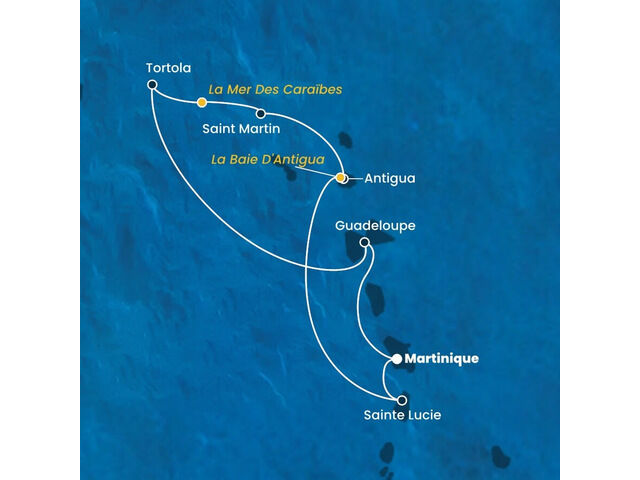 Antilles, Iles Vierges avec le Costa Fortuna