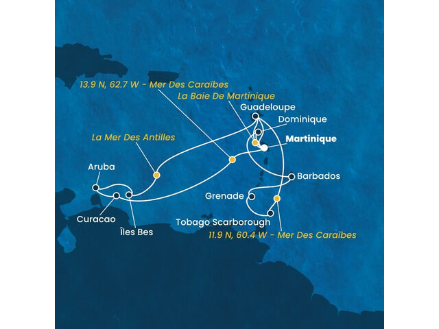 Antilles, Trinité et Tobago, Dominique avec le Costa Fortuna