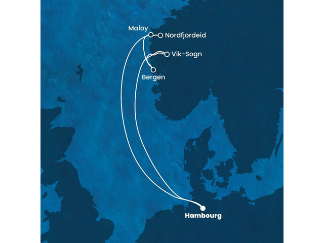 Allemagne, Norvège avec le Costa Favolosa