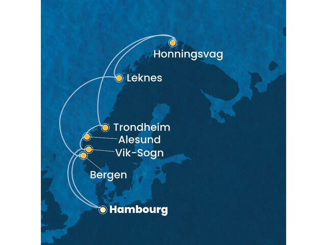 Allemagne, Norvège avec le Costa Favolosa