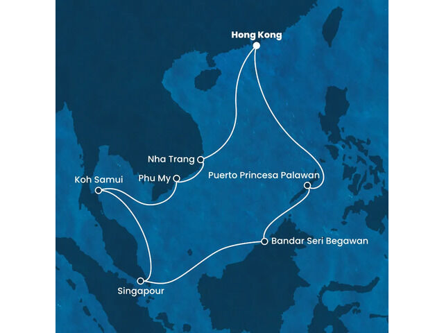 Chine, Vietnam, Singapour, Philippines avec le Costa Serena