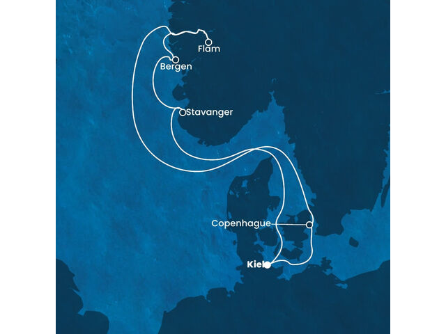 Allemagne, Danemark, Norvège à bord du Costa Diadema