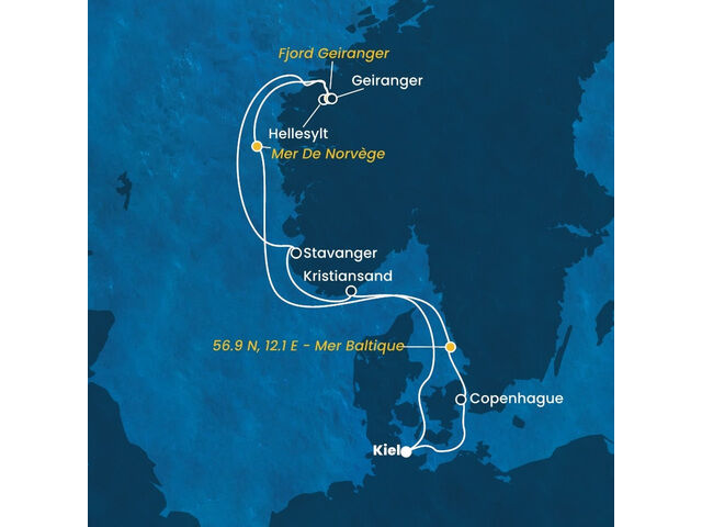 Allemagne - Danemark - Norvège - Croisière en Allemagne, Danemark et Norvège à bord du Costa Diadema