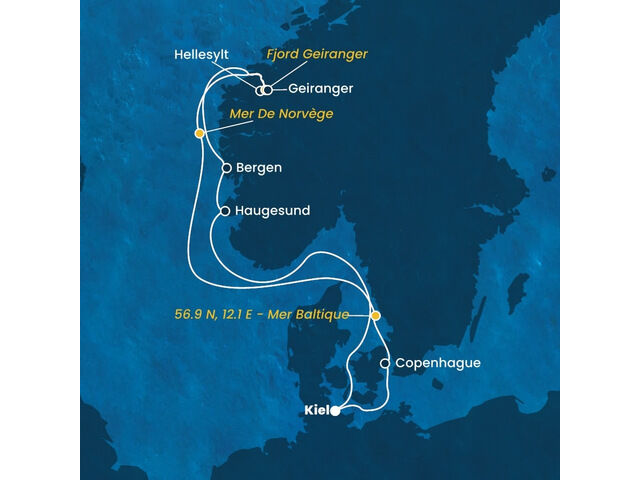 Danemark - Copenhague - Norvège - Croisière en Danemark, Norvège avec le Costa Diadema