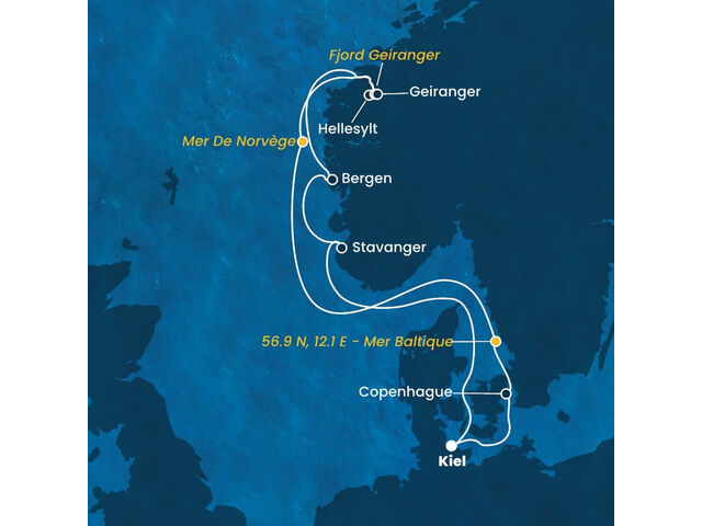 Danemark - Copenhague - Norvège - Croisière en Danemark, Norvège avec le Costa Diadema