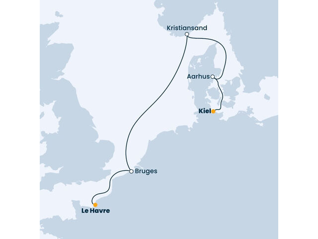 
            France, Belgique, Norvège, Danemark, Allemagne à bord du Costa Diadema
         