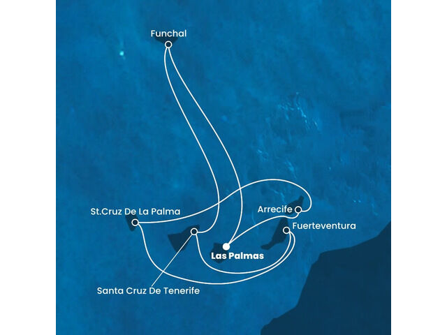 Canaries, Madère, Espagne avec le Costa Fortuna