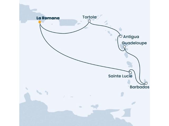 Rép.Dominicaine, Antilles, Iles Vierges à bord du Costa Pacifica