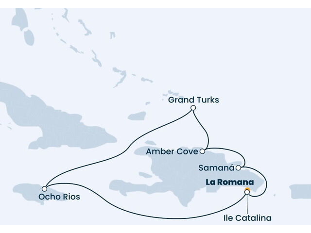 Rép.Dominicaine, Jamaïque, Turks et Caicos à bord du Costa Pacifica
