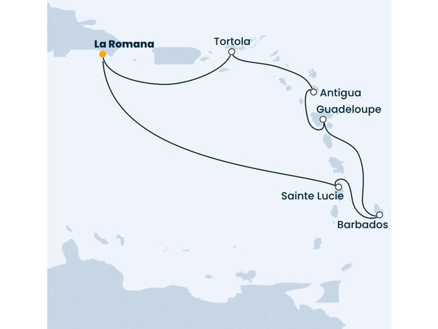 Rép.Dominicaine, Antilles, Iles Vierges à bord du Costa Pacifica