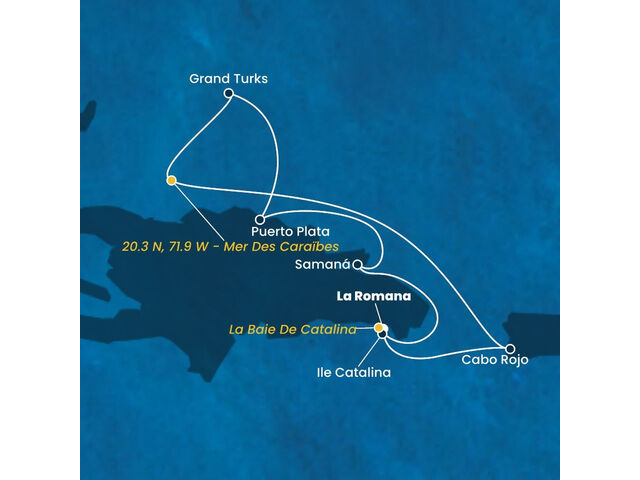Rép.Dominicaine, Turks et Caicos avec le Costa Fascinosa