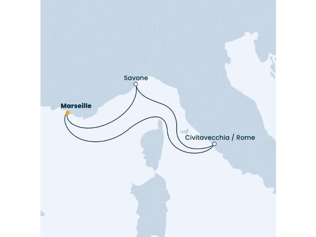 Italie - Croisière en Italie à bord du Costa Favolosa
