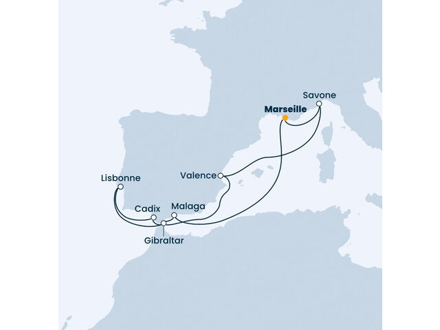 Espagne - Gibraltar - Italie - Portugal - Croisière en Espagne, Portugal, Gibraltar et Italie à bord du Costa Fascinosa