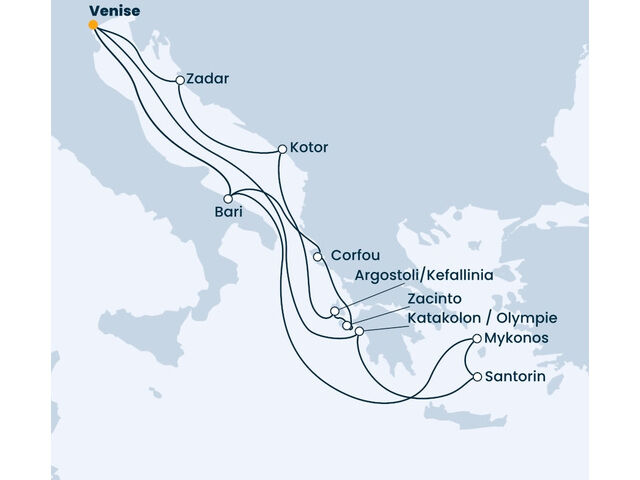 Italie, Grèce, Montenegro à bord du Costa Deliziosa