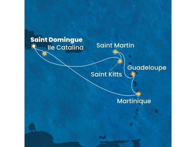 Rép.Dominicaine, Antilles avec le Costa Fascinosa