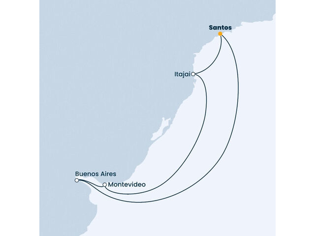 Brésil, Uruguay, Argentine à  bord du Costa Favolosa