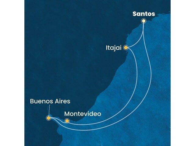 Brésil, Argentine, Uruguay avec le Costa Diadema