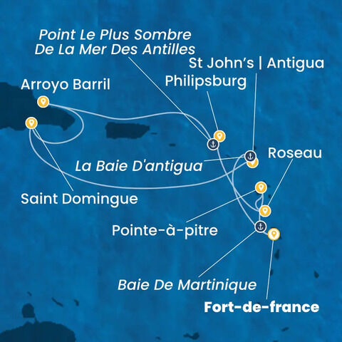 Antilles, Dominique à bord du Costa Favolosa