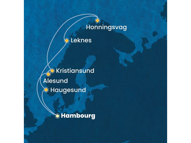 Allemagne, Norvège à bord du Costa Favolosa