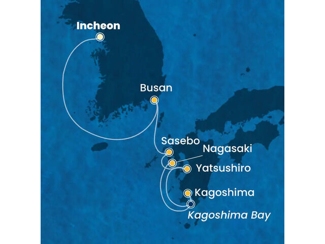 Corée du Sud, Japon à bord du Costa Serena