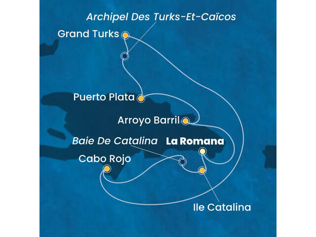 Rép.Dominicaine, Turks et Caicos à bord du Costa Fascinosa