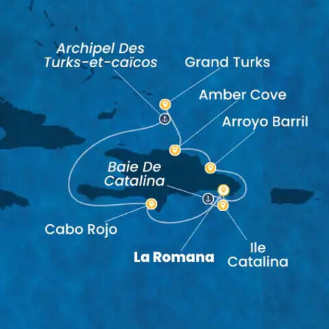 Rép.Dominicaine, Turks et Caicos à bord du Costa Fascinosa