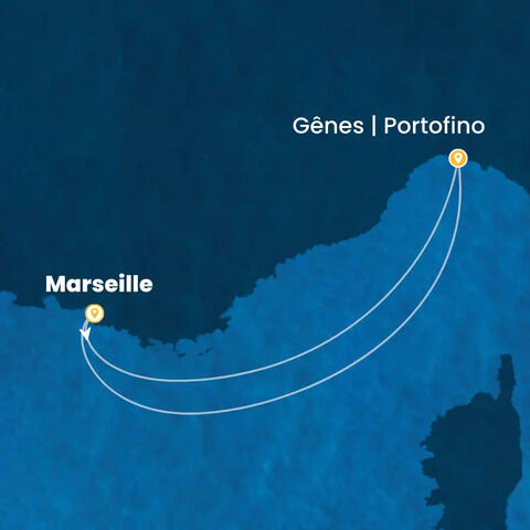 France, Italie à bord du Costa Smeralda