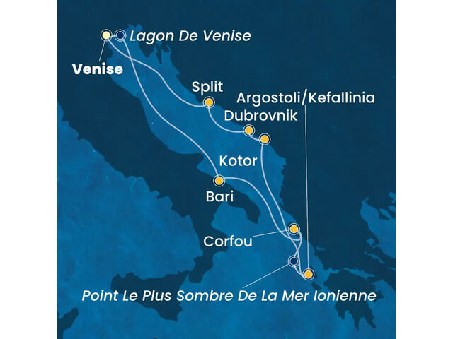 Italie, Grèce, Montenegro, Croatie à bord du Costa Deliziosa