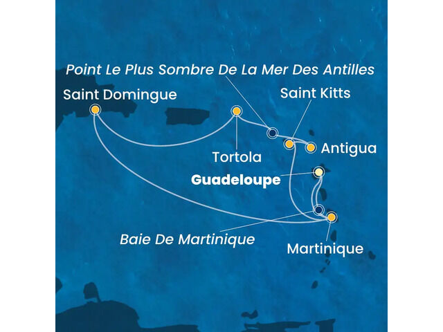 Antilles, Iles Vierges à bord du Costa Favolosa