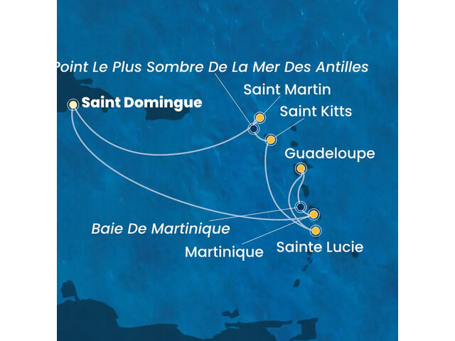 Antilles à bord du Costa Favolosa