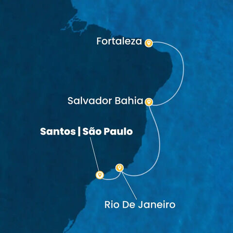 Brésil à bord du Costa Diadema