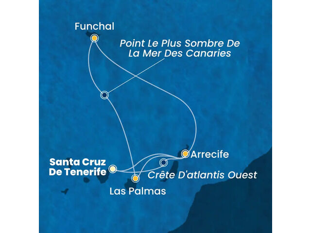 Canaries, Madère à bord Costa Smeralda